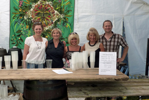 Behind the Green Man Bar